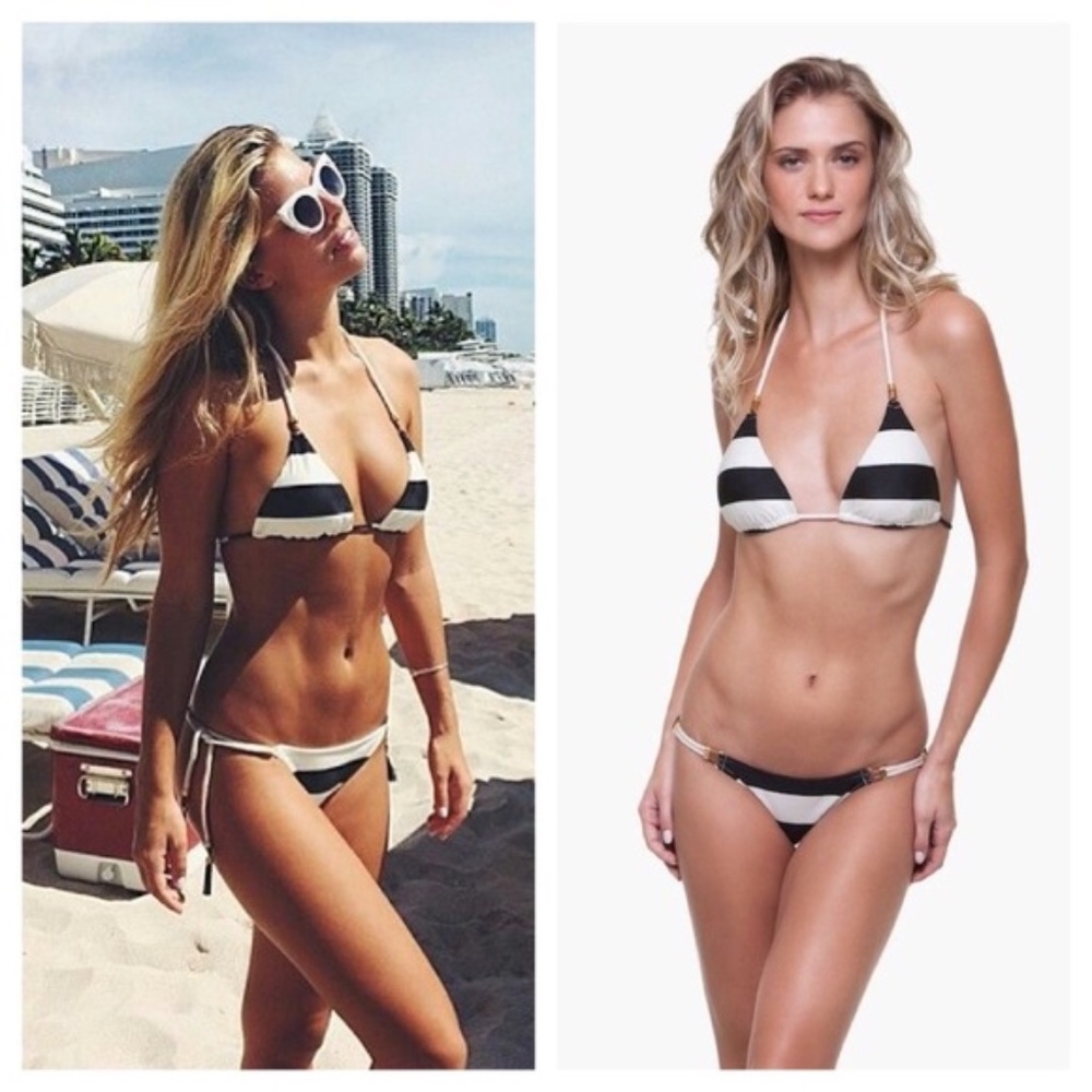 Vix Bikini, Nautical theme w/rope trim, sexy, NWT